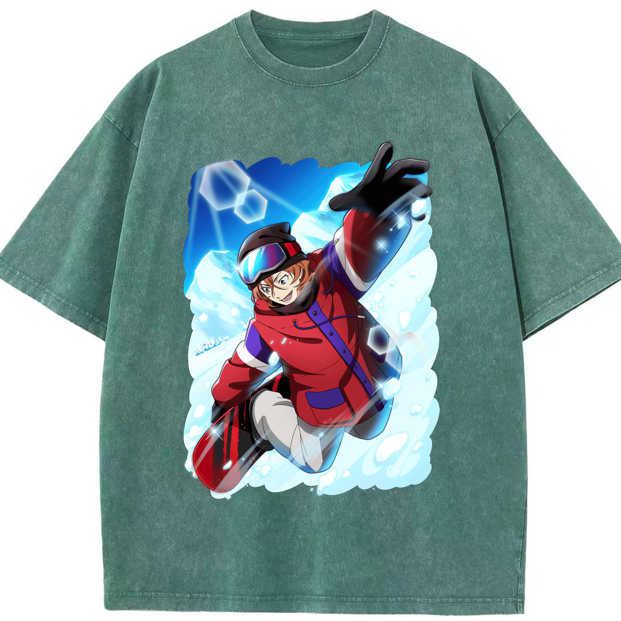 （画像用） 文豪ストレイドッグス Bungo Stray Dogs 綿100% ヴィンテージ風 半袖Tシャツ（フロントプリント）